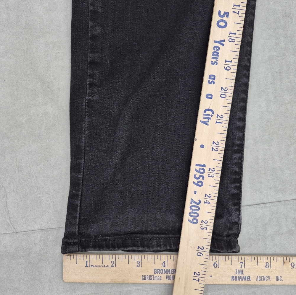 Levi's Classic Straight black jeans women's 14 short mid rise stretch - Picture 7 of 13
